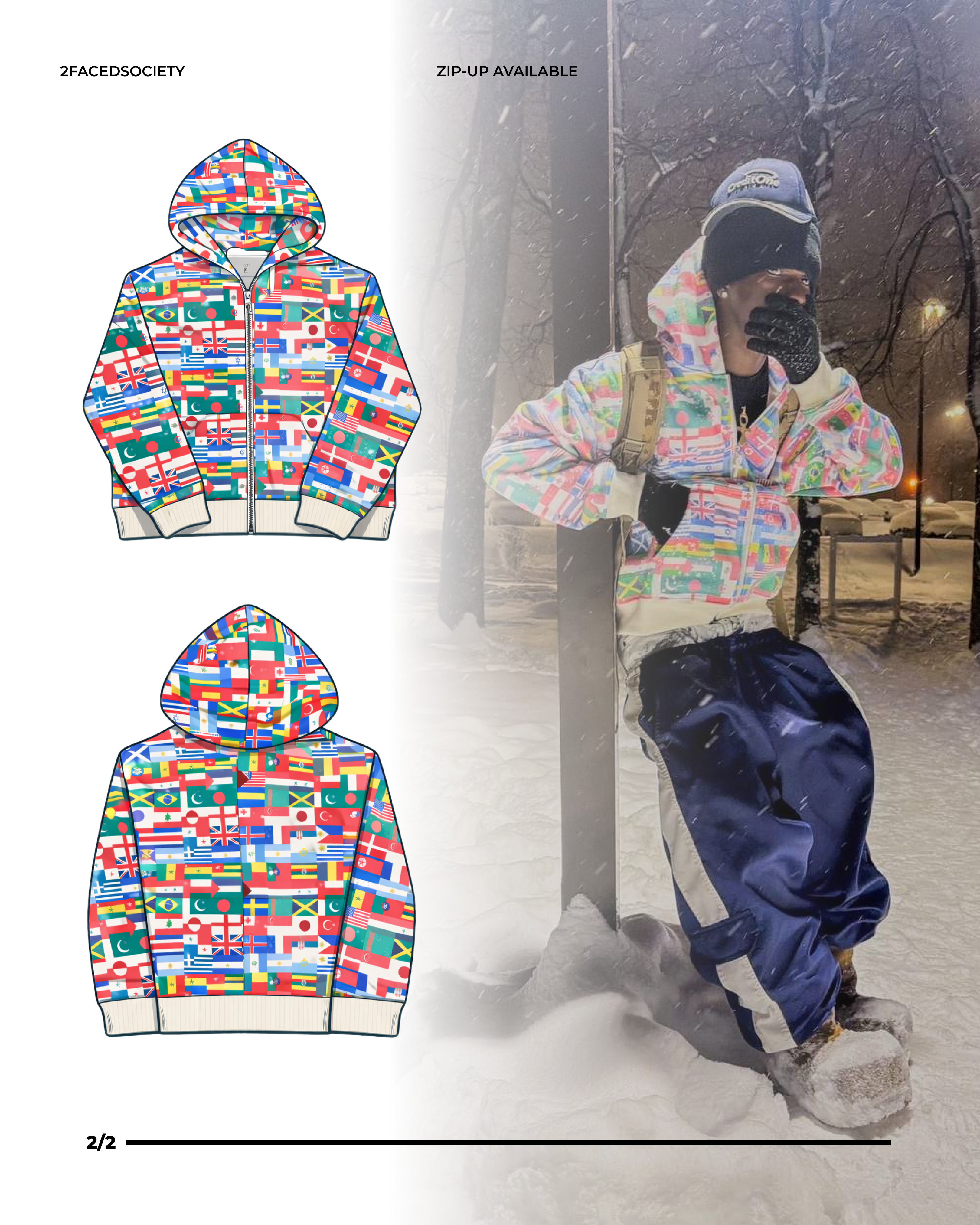 “UNITY V2” ZIP UP